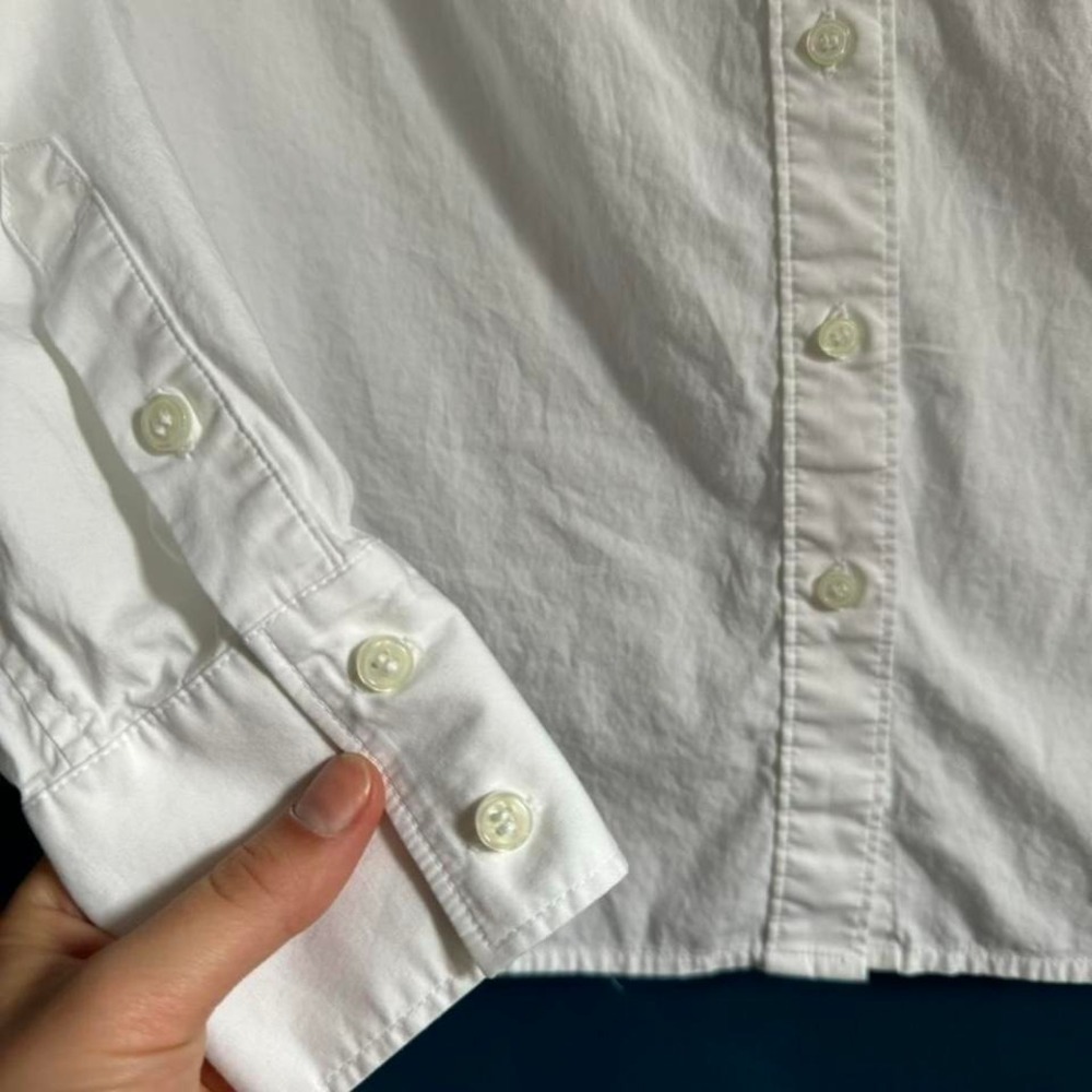 Y2K Lord & Taylor White Blouse Women's Size Large Collared Work Office Siren - Picture 2 of 8